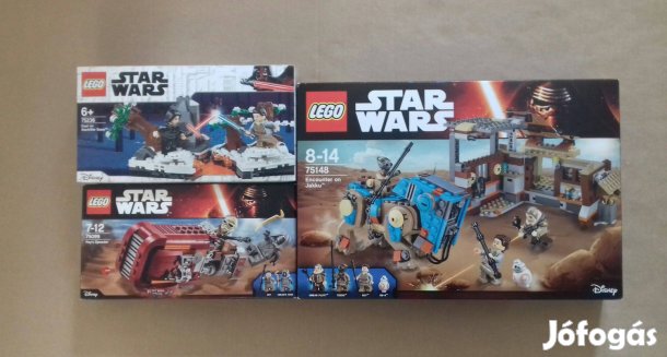 Az ébredő Erő bontatlan Star Wars LEGO 75099 + 75236 + 75148 utánvét F