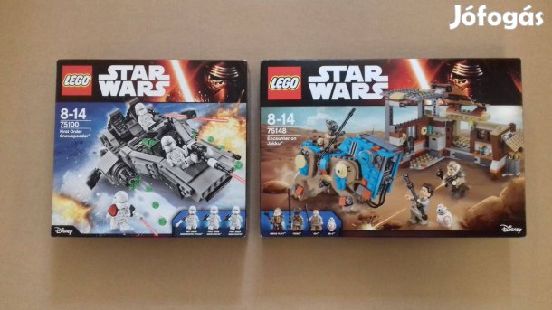 Az ébredő Erő bontatlan Star Wars LEGO 75100 Hósikló + 75148 Jakku utá