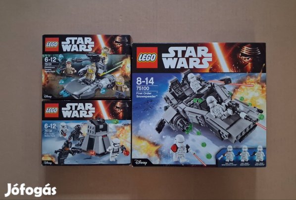 Az ébredő Erő bontatlan Star Wars LEGO 75131 75132 75100 utánv