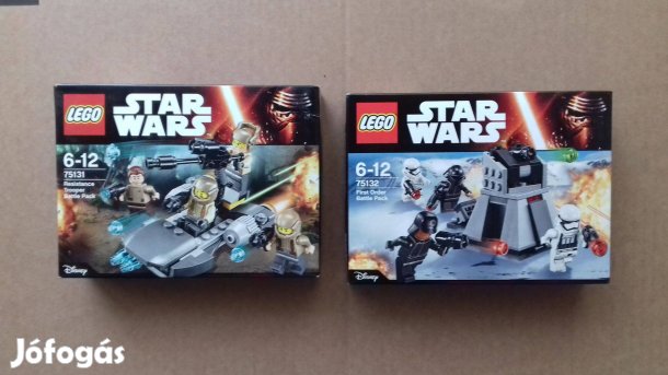 Az ébredő Erő bontatlan Star Wars LEGO 75131 + 75132 Battle pack utánv