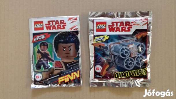 Az ébredő Erő limitált Star Wars LEGO Quadjumper 75178 Finn minifigura