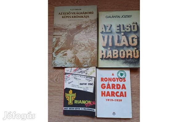 Az első világháború, Rongyos Gárda könyvcsomag, 4 db egyben
