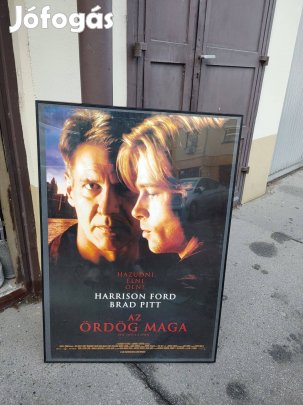 Az ördög maga Brad Pitt fémkeretes mozi plakát
