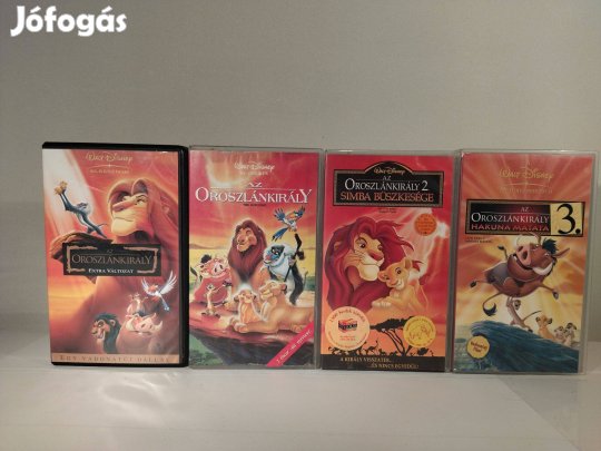 Az oroszlánkirály 1-2-3 + 1 Extra változat VHS Videokazetta
