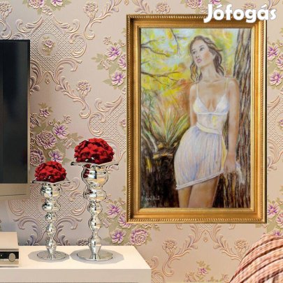 Az őszi erdő fái között. Czakó Dezső kortárs festőművész alkotása