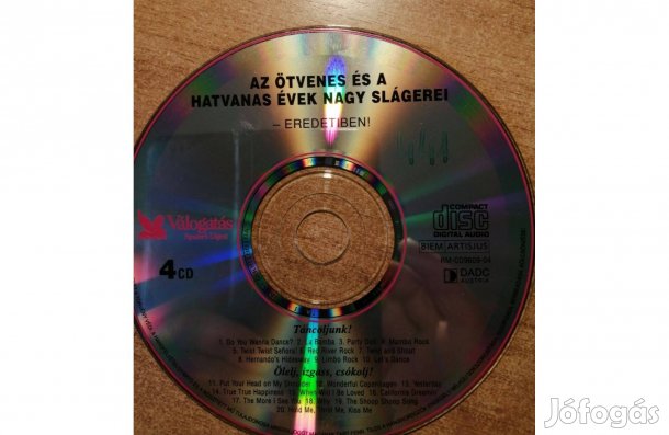 Az ötvenes és hatvanas évek nagy slágerei 1. CD