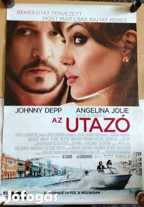 Az utazó Angelina Jolie Johnny Depp film mozi plakát