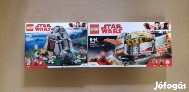 Az utolsó Jedik bontatlan Star Wars LEGO 75176 + 75200 Tréning utánvét