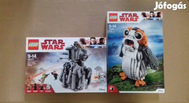 Az utolsó Jedik bontatlan Star Wars LEGO 75177 Lépegető + 75230 utánvé