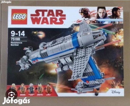 Az utolsó Jedik bontatlan Star Wars LEGO 75188 Ellenállás oldali bombá