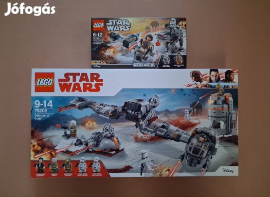 Az utolsó Jedik bontatlan Star Wars LEGO 75195 + 75202 Crait utánvét F