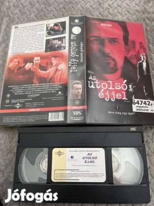 Az utolsó éjjel vhs kistok thriller