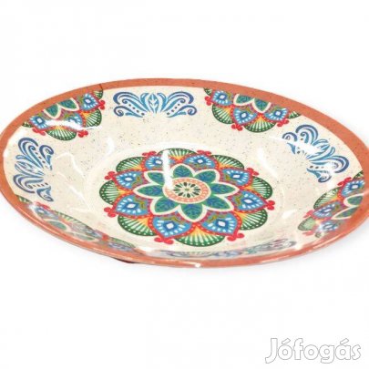 Azték mintás melamin tányér 22,9 cm