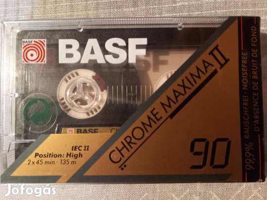BASF Chrome Maxima II 90 (1991) új, lezárt magnókazetta