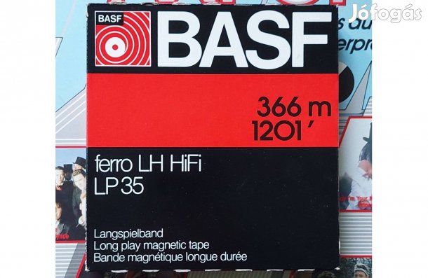 BASF LP 35 366 m 1201' Orsós Magnószalag 15cm BASF LP 35 MAGNÓ Szalag