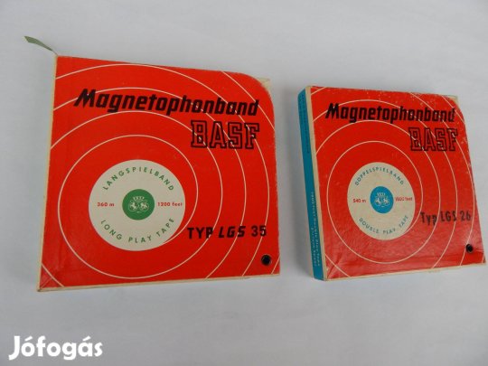 BASF Orsós Magnószalagok 2-es Szettben 15 cm Méretűek