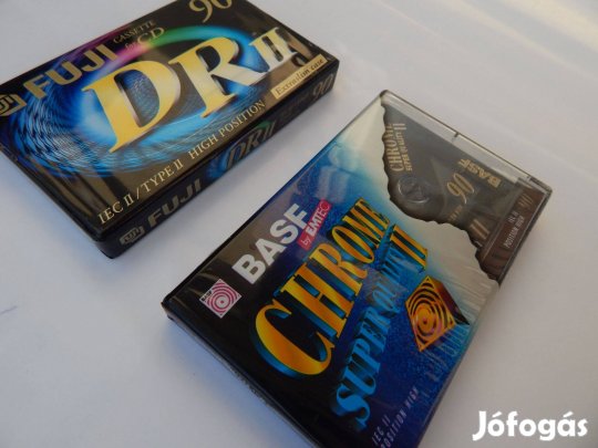 BASF és Fuji Bontatlan Chrome 90 Perces Kazetták 2-es Szettben