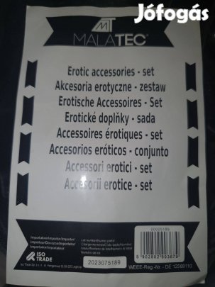 BDSM készlet 13 darabos kiegészítő ajándékkészlet, műbőr, fekete