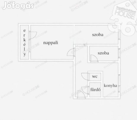 BELVÁROSI 1 + 2 félszobás, II. emeleti ERKÉLYES LAKÁS eladó!