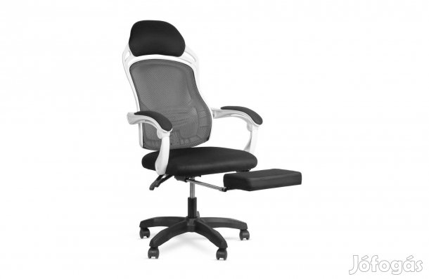 BMD Forgószék lábtartóval derék támasszal állítható kartámasszal