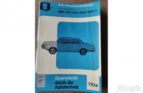 BMW 1500/1600/1800/1800Ti javítási karbantartási könyv