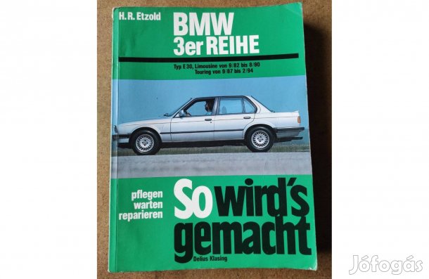 BMW 3-as javítási karbantartási könyv
