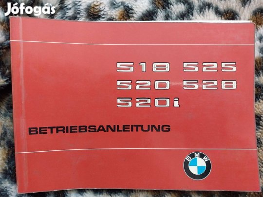 BMW 5-ös széria kezelési útmutató német nyelvű veterán autó