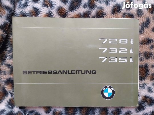 BMW 7-es széria kezelési úmutató német nyelvű veterán autó