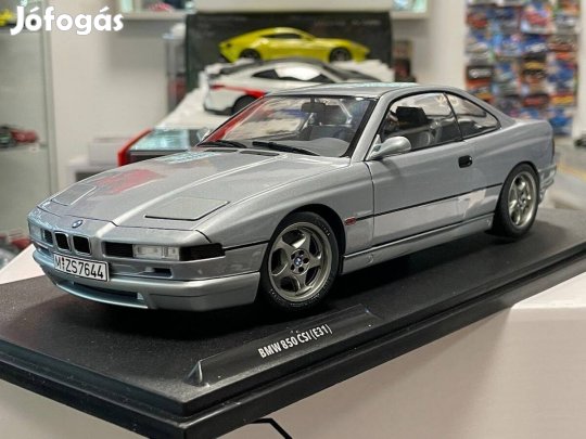 BMW 850 CSI E31 1992 silver 1:18 1/18 Solido S1807004