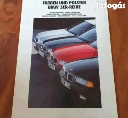 BMW E36 3-AS Sorozat Kárpit Szín Minta Prospektus 1991