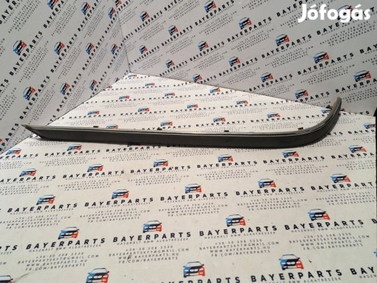 BMW E39 sedan fekete króm csíkos bal hátsó lökhárító díszléc