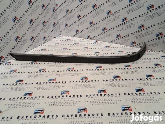 BMW E39 sedan fekete króm csíkos bal hátsó lökhárító díszléc - PDC-s