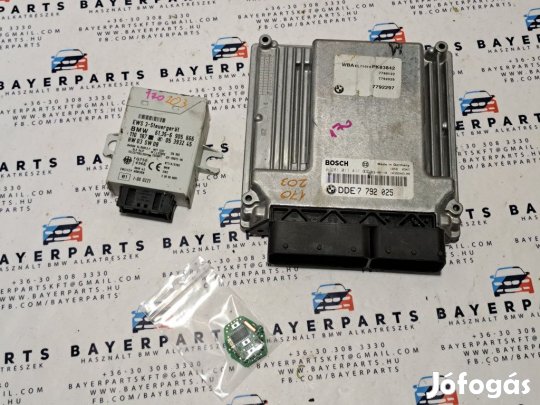 BMW E46 318d  M47n ECU EWS computer motorvezérlő indító szett
