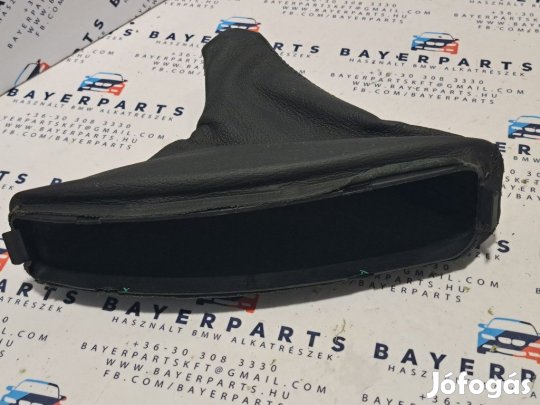 BMW E46 fekete bőr kézifék szoknya zsák bőr