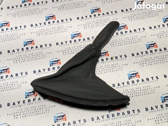 BMW E46 fekete bőr kézifék szoknya zsák markolat