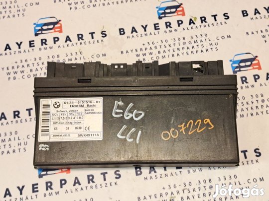 BMW E60 E61 CAS 3 CAS3 modul vezérlő