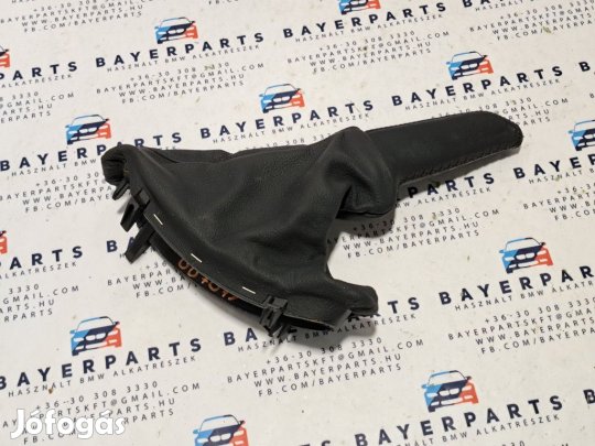 BMW E60 fekete bőr kézifék szoknya markolattal
