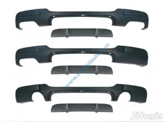BMW E90 E91 M paket hátsó lökhárító diffúzor / matt /