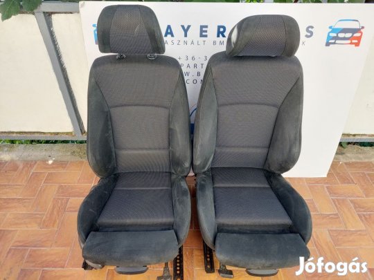 BMW E90 fekete szürke alcantara combtámaszos sport ülés ülésszett ajt