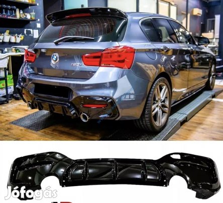 BMW F20 F21 LCI M paket hátsó lökhárító diffúzor / fényes fekete /