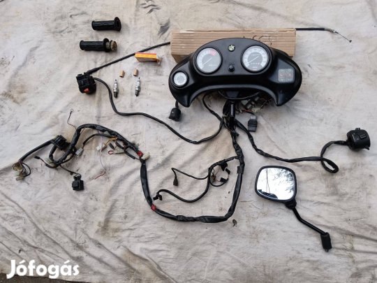 BMW F650 F650 ST : komplett műszerfal, elektronika, kábelköteggel