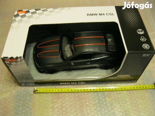 BMW M4 CLS matt fekete távirányítós autó 1:16