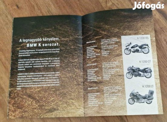 BMW Motorkerékpár Prospektus 2004-Es Modellév Magyar Nyelv F R K