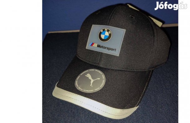 BMW Motorsport fekete eredeti Puma gumi logós baseballsapka