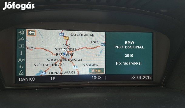 BMW Navigáció Professional Business High 2019 térkép