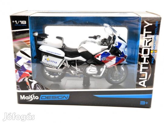 BMW R1200RT police Nederland - Holland rendőrmotor - Maisto - 1:18