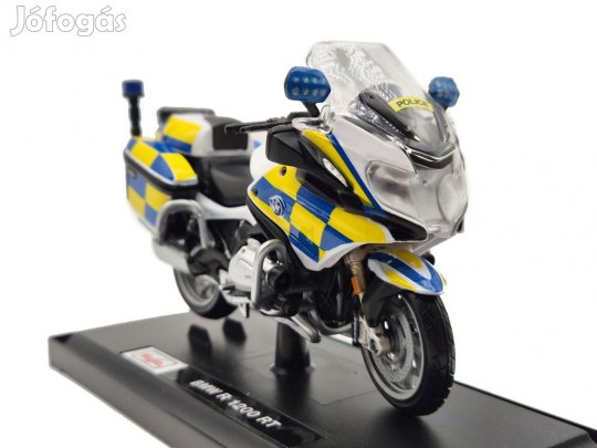 BMW R1200RT police UK - Angol rendőrmotor - Maisto - 1:18