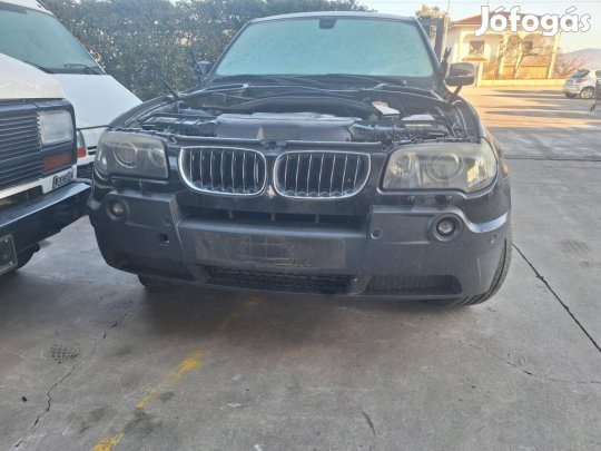 BMW X3 motor,lökhárító,homlokfal,sárvédő,lámpa