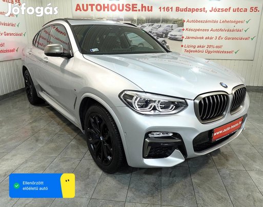 BMW X4 M40d (Automata) Panoráma tető! HUD! Memó...