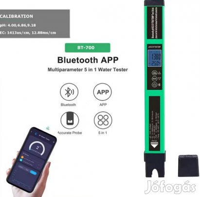 BT-700 5 az Egyben Mrmszer PH/EC/TDS/CF/TE (6196)